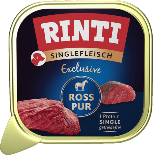 Rinti Singlefleisch Exclusive Ross pur - Schale