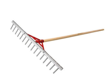 SHW Alu-Rechen, 16 gerade Zinken und Stiel 180 cm