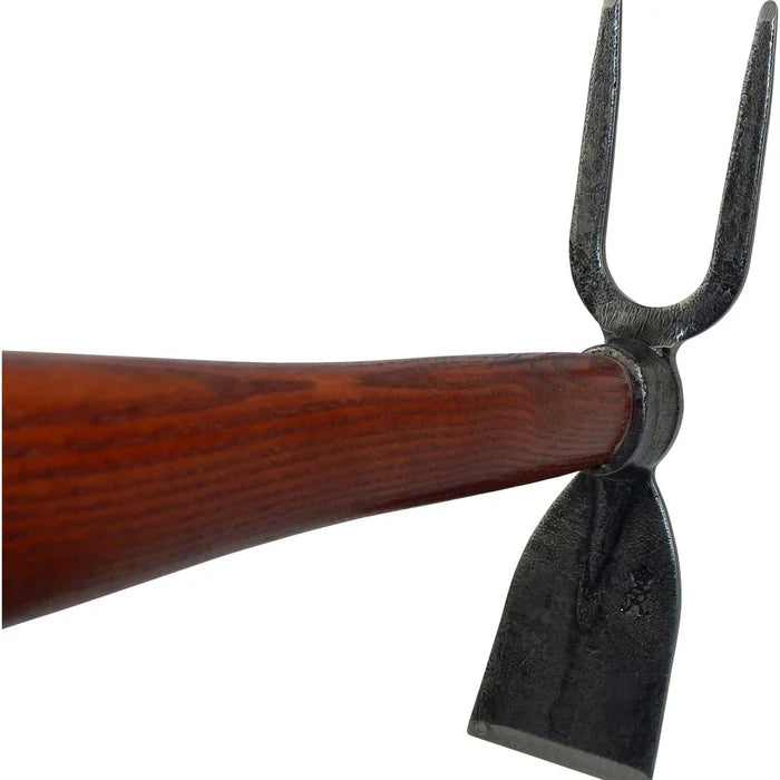 SHW Rex Häckchen mit Breitblatt 2 Zinken und Eschenholzstiel 40 cm