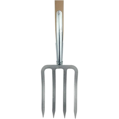 SHW Havau-Spatengabel mit Bajonettzinken und Buchen-T-Stiel