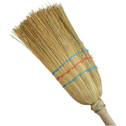 SHW Kids Children's Straw Broom, 100 cm