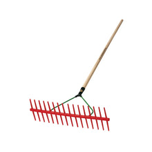 SHW Plastic Rake, Double-Sided 16-Tine, 640 mm Without Handle