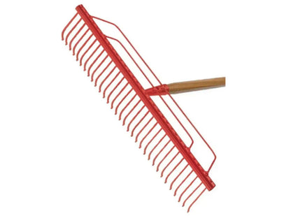 SHW Friedrichstal Lawn Rake 70cm / 40 Tines, with 2 Side Braces and 180 cm Handle