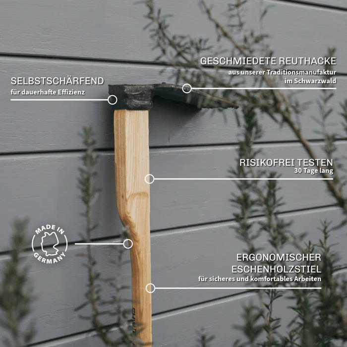 SHW Reuthacke hoe with ash handle