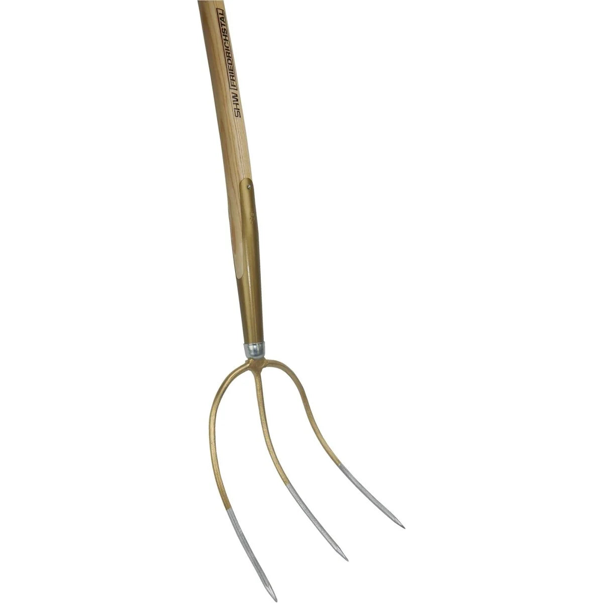 SHW Streugabel mit gebogenem Stiel und Schienenzwinge