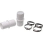 Summer Fun Hose Connector Ø 32mm to 38mm, 2-pack including hose clamps