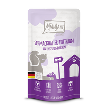 MjAMjAM Dog Quetschie - Schmackhafter Truthahn an leckeren Möhrchen 125g
