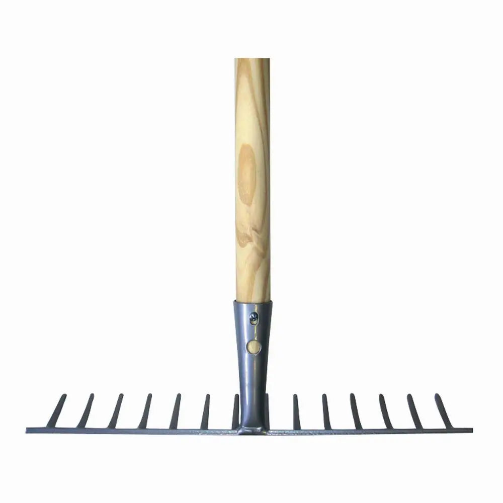 Siena Garden Gartenrechen 34,5 cm 14 Zinken mit Gerätestiel