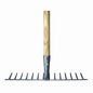 Siena Garden Gartenrechen 34,5 cm 14 Zinken mit Gerätestiel