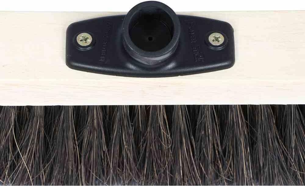 Siena HOME Arenga Indoor Broom, Flat Wood, with Power-Stick Holder