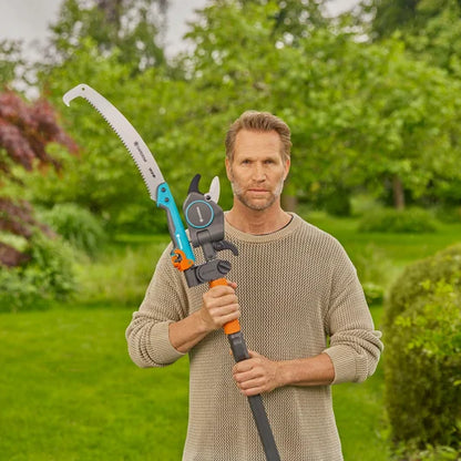 GARDENA StarCut Pro L Set, Baum- und Strauchschneider, mit Säge und Adapter