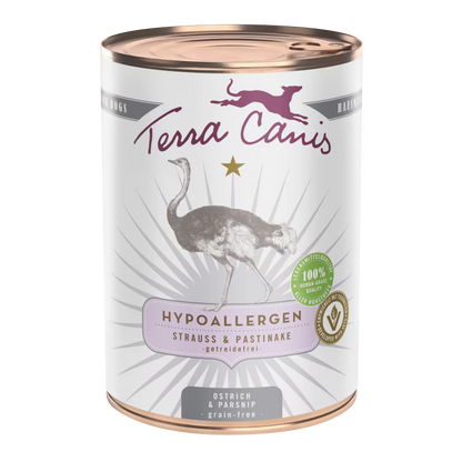 Terra Canis Strauss+Pastinake, Hypoallergen, getreidefrei