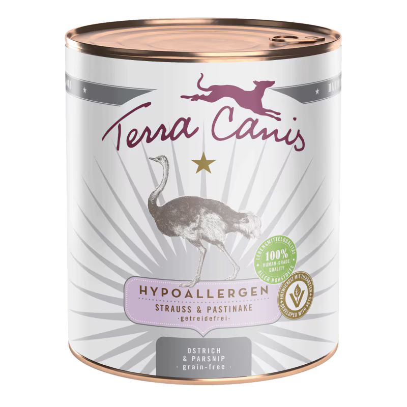 Terra Canis Strauss+Pastinake, Hypoallergen, getreidefrei