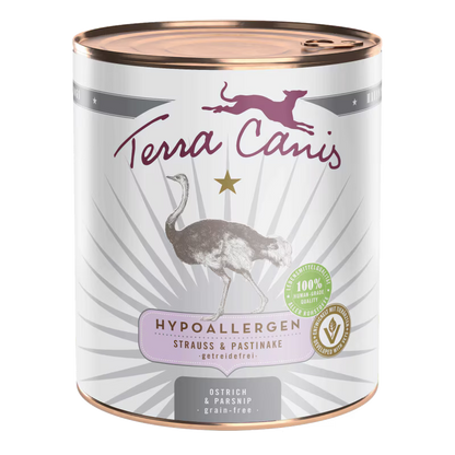 Terra Canis Strauss+Pastinake, Hypoallergen, getreidefrei