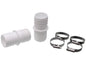Summer Fun Hose Connectors Ø 32 mm 2-Pack incl. 4 Hose Clamps