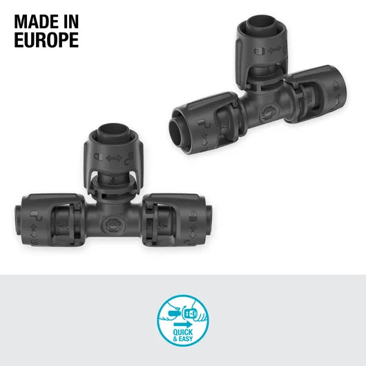 Micro-Drip-System T-Joint 13 mm (1/2") - Content: 2 pieces