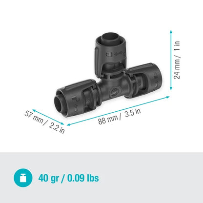 Micro-Drip-System T-Joint 13 mm (1/2") - Content: 2 pieces