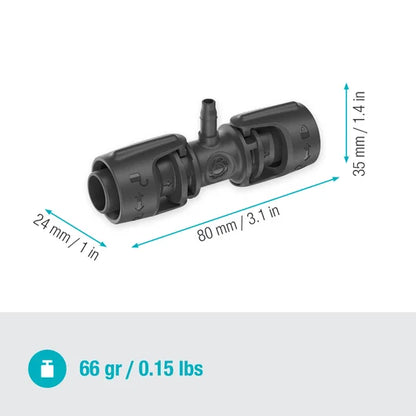 Micro-Drip-System Connector 13 mm (1/2") - 4.6 mm (3/16") - Contents: 5 pieces