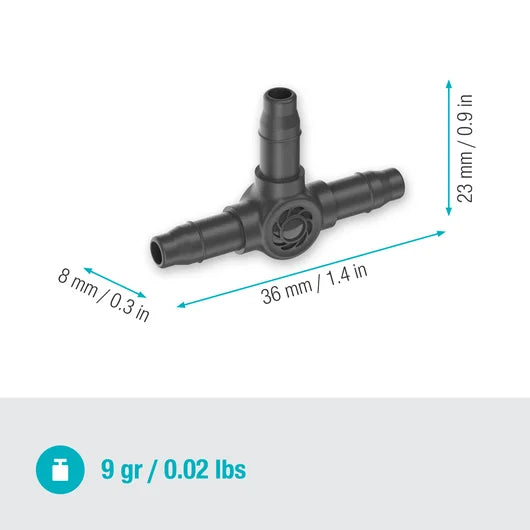 Micro-Drip-System T-Joint 4.6 mm (3/16") - Contents: 10 pieces