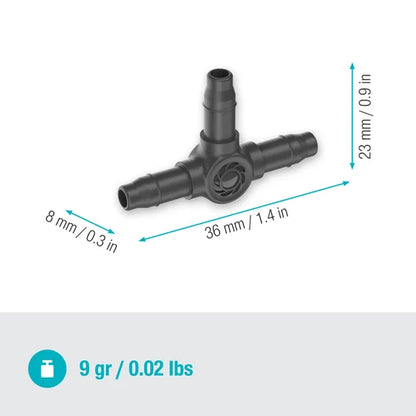 Micro-Drip-System T-Joint 4.6 mm (3/16") - Contents: 10 pieces