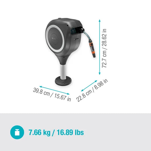 GARDENA Terrassen-Schlauchbox RollUp, automatisches Aufrollen