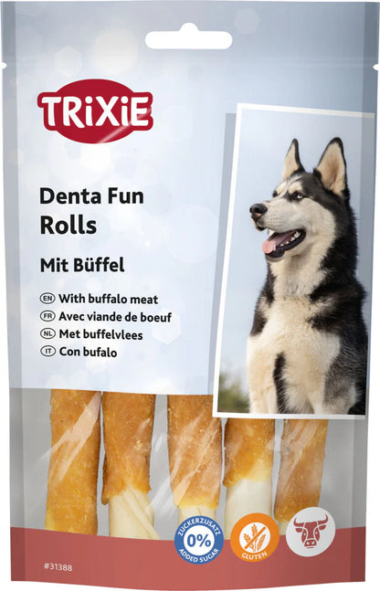 Trixie Denta Fun Rolls mit Büffel