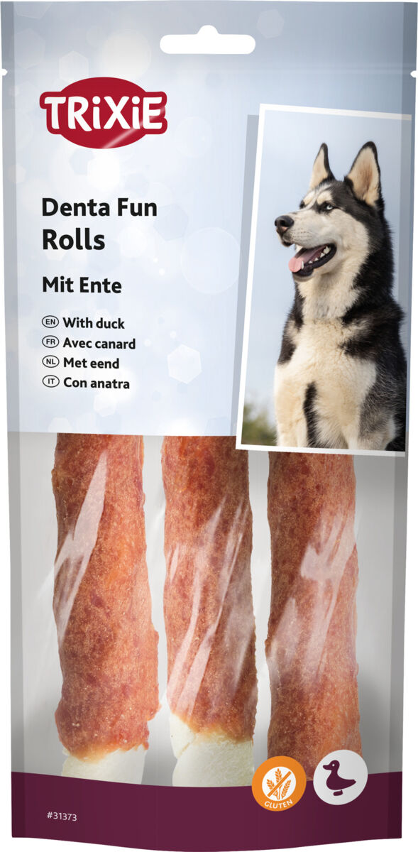 Trixie Denta Fun Rolls mit Ente