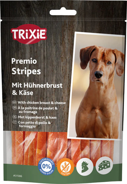 Trixie Premio Stripes mit Hühnerbrust & Käse