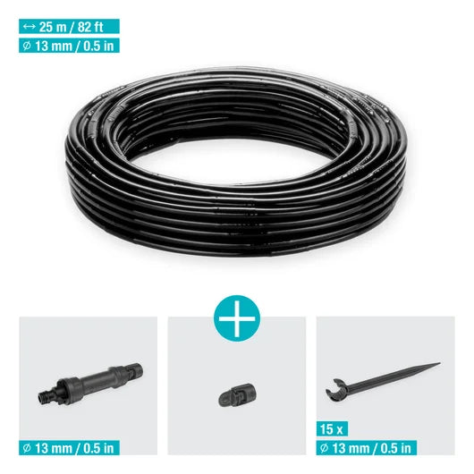 GARDENA Micro-Drip-System Tropfbewässerung Hecken/Büsche Set (25 m)