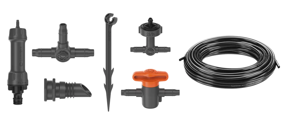 GARDENA Micro-Drip-System Tropfbewässerung Set Balkon (15 Pflanzen)