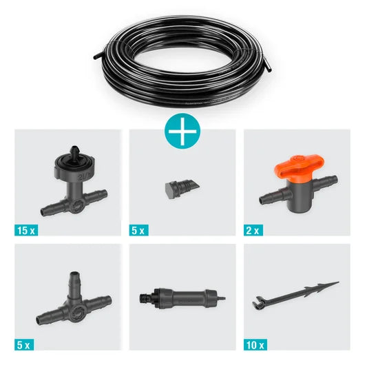 GARDENA Micro-Drip-System Tropfbewässerung Set Balkon (15 Pflanzen)