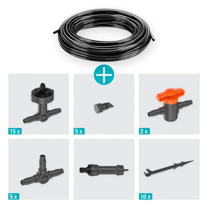 GARDENA Micro-Drip-System Tropfbewässerung Set Balkon (15 Pflanzen)