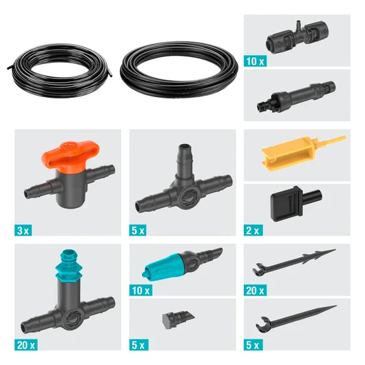 Micro-Drip-System Drip Irrigation Set Terrace (30 Plants)