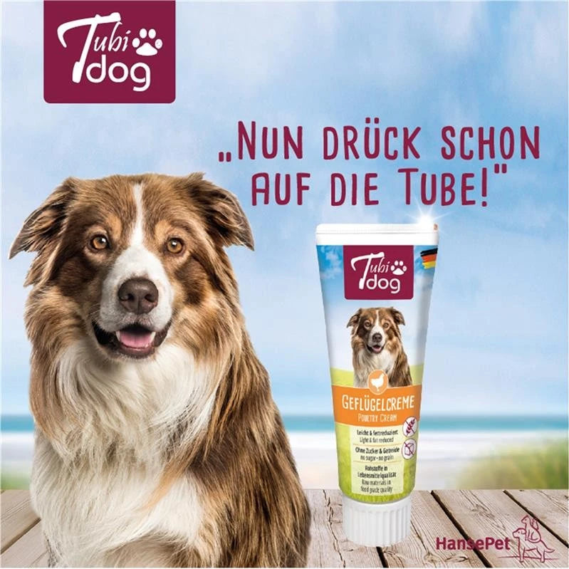 TubiDog® Geflügelcreme Tube für Hunde – 75 g