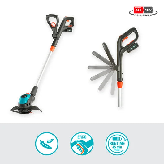 Gardena Cordless Trimmer EasyCut Ready to Use Set