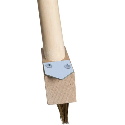 Siena GARDEN Grout Brush with Brass and Stainless Steel Bristles, 1400 x 28mm Handle, incl. Scraper Attachment