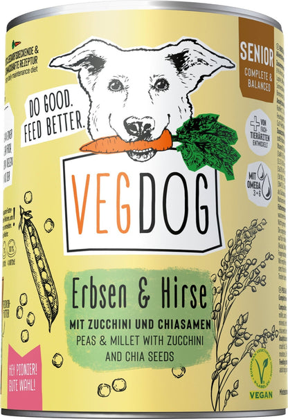 VegDog Senior Peas & Millet 400g