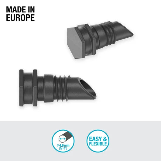 Micro-Drip-System End Cap 4.6 mm (3/16") - Contents: 10 pieces