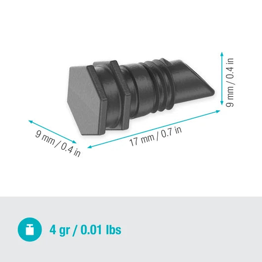 Micro-Drip-System End Cap 4.6 mm (3/16") - Contents: 10 pieces