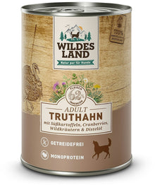 Wildes Land Truthahn mit Süßkartoffel, Cranberries, Wildkräutern und Distelöl