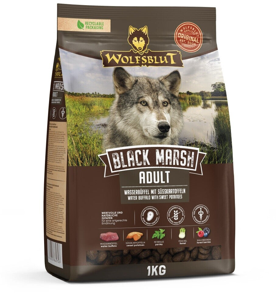Wolfsblut Black Marsh Adult - Water Buffalo with Sweet Potato