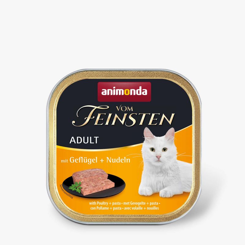 animonda Vom Feinsten Katze Adult mit Geflügel+Nudeln