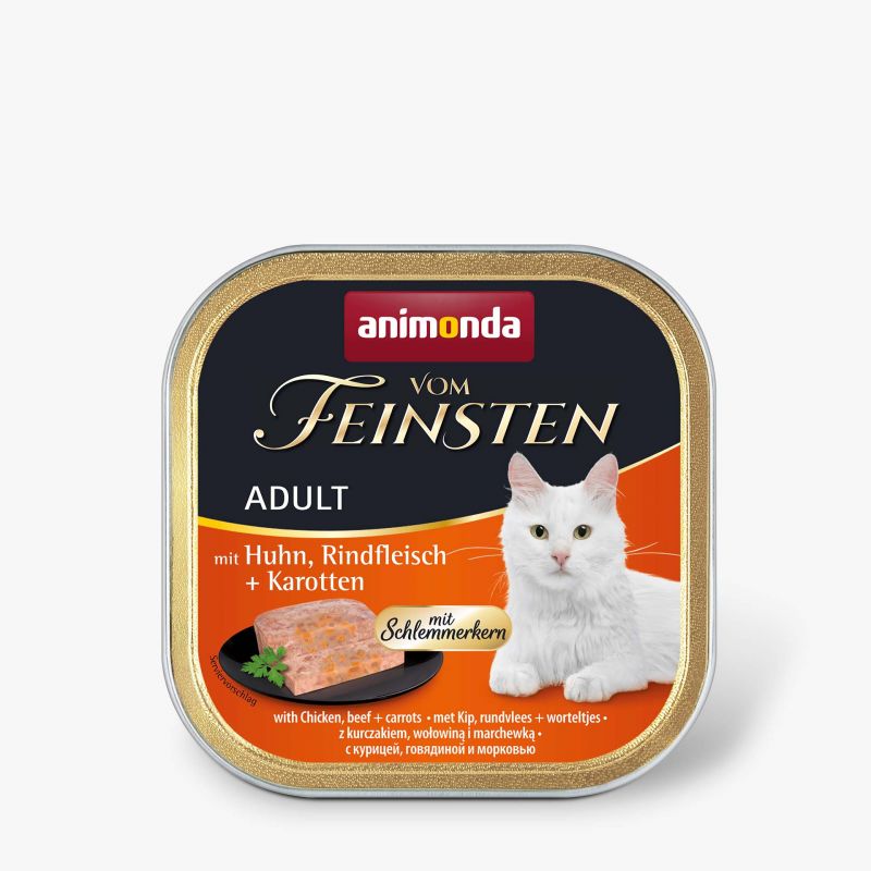 animonda Vom Feinsten Katze Schlemmerkern Adult Huhn+Rind+Karotte