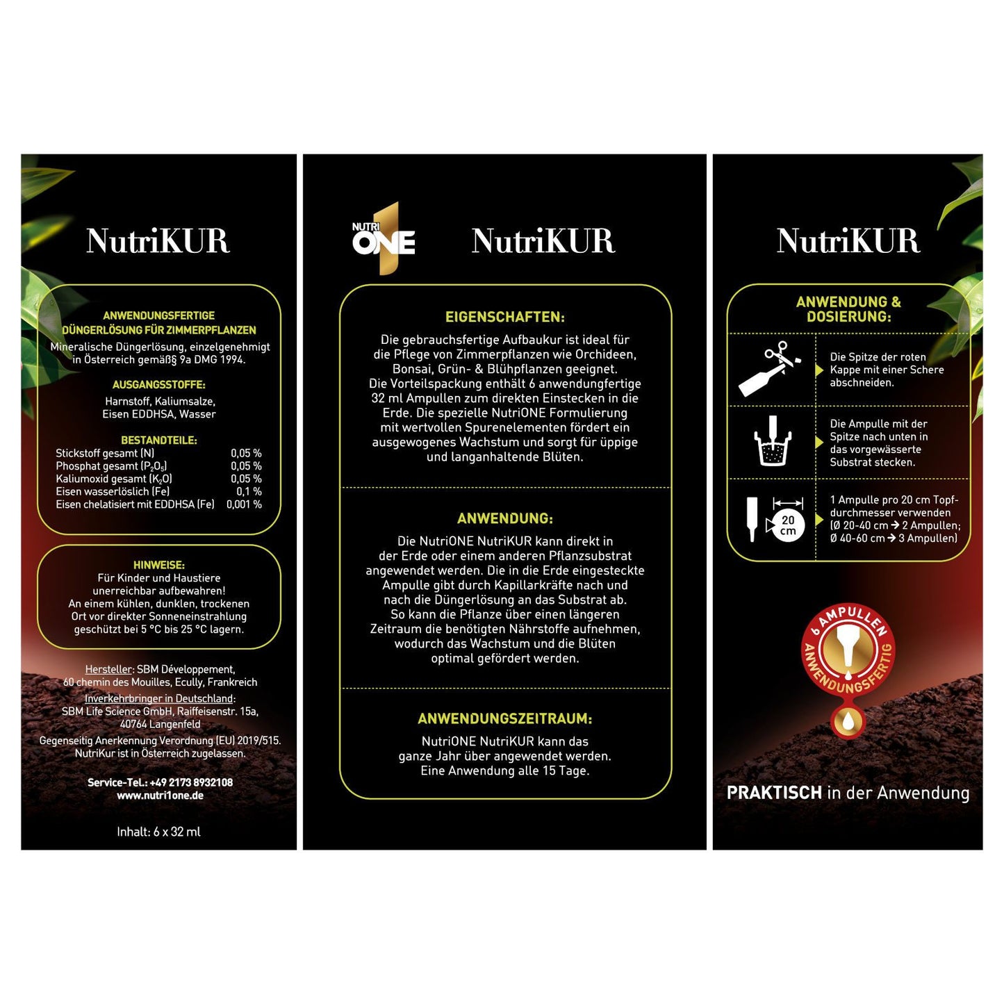 SBM Nutri One Pflanzenkur 6x32 ml