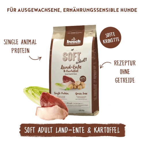 Bosch Dog Soft Ente+Kartoffel 2,5 kg
