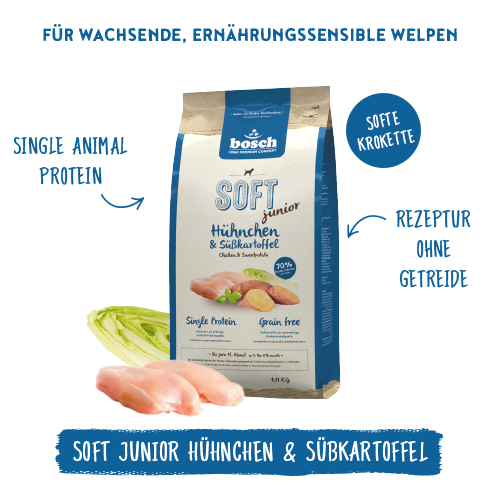 Bosch Dog Soft Junior Huhn+Süßkartoffel 1 kg