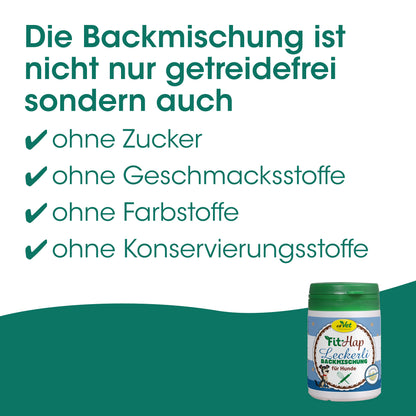cdVet Fit-Hap Leckerli Backmischung für Hunde, getreidefrei