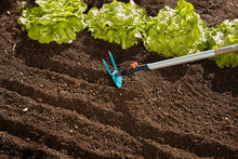 combisystem Garden Hoe, heart-shaped blade, 2 tines, 7 cm wide