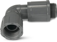Bevo Rain Bird 90° PVC Elbow Fitting 1" Male x Female Thread 10bar Grey Type RB1312-010