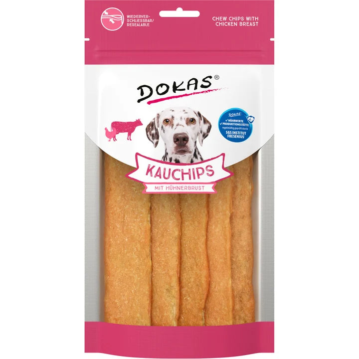 DOKAS Kauchips mit Hühnerbrust 175g
